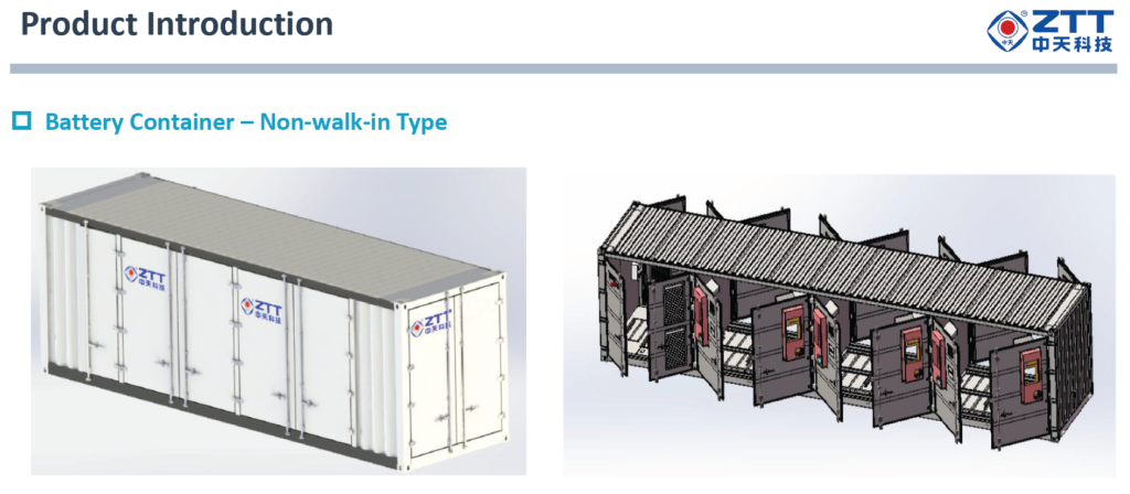ZTT Zhongtian Energy Storage System Cell - Battery container Non walk